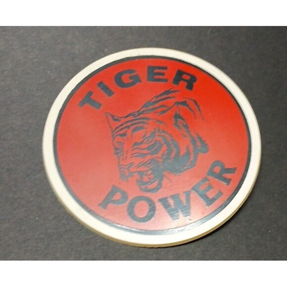 Vtg Lot Tigers Button Pins Ski NCA Cheer Big Safety Pin 90 & TX Keychain Cards - Picture 8 of 14